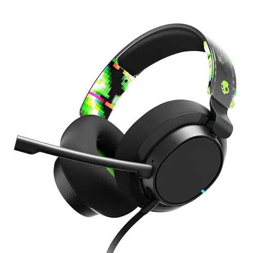 Skullcandy SLYR Pro Gaming Headset - Multi-Plattform, KI-Mikrofon & Enhanced Sound - Gaming-Headset für PlayStation 4 mit dynamischen 50-mm-Treibern für satten Sound und KI-Mikrofon für klare Sprachübertragung. Ideal für PC, Xbox und Nintendo Switch.