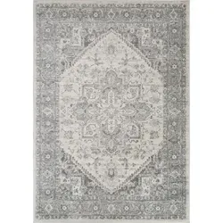 Livabliss Teppich MENDOZA - Vintage Orientteppich für stilvolle Räume - Flachgewebe-Teppich mit 8 mm Florhöhe, ideal für stark frequentierte Innenbereiche. Langlebig, pflegeleicht und mit Oeko-Tex Standard 100 zertifiziert - perfekt für Familien mit Kindern oder Haustieren.