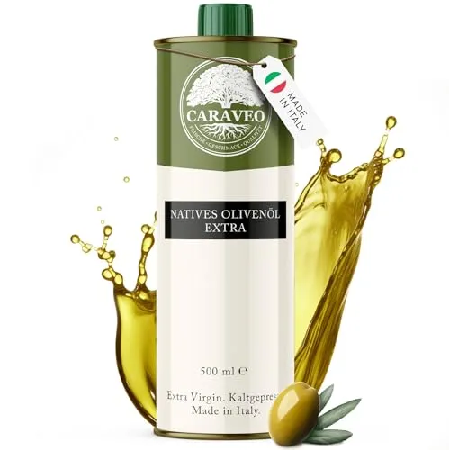 Caraveo Italienisches Olivenöl Nativ Extra 500ml - 100% Kaltgepresst