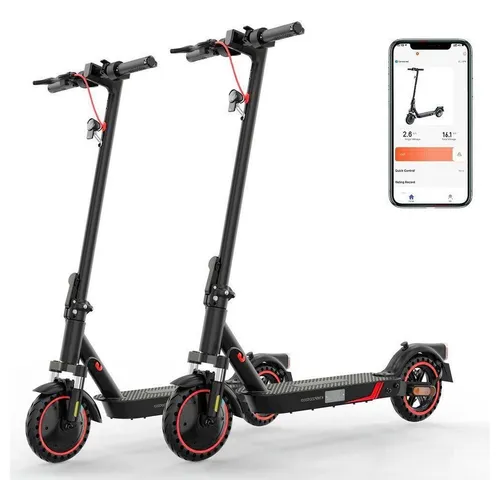 KOOLUX E-Scooter 8.5 Zoll Elektroroller 400W Motor bis zu 30km mit Straßenzulassung, 20.00 km/h, mit Tasche, APP-Funktion,Federungssystem, 15 kg Nettogewicht, faltbar
