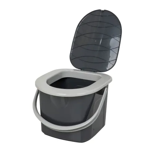 BranQ Mobile Campingtoilette 15,5 Ltr aus 100% recyceltem Kunststoff - Ökologisch und nachhaltig: Mobile Campingtoilette aus 100% recyceltem Kunststoff, max. Tragkraft bis 120kg. Ideal für Camping, Wohnmobile und Gartenanlagen.