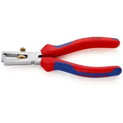 KNIPEX 11 05 160 SB Abisolierzange - Zangen mit Öffnungsfeder für müheloses Abisolieren, ergonomische Mehrkomponenten-Hüllen für sicheren Halt und Komfort.