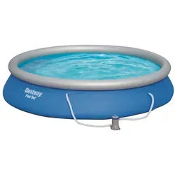Bestway Fast SetTM Pool Set 457x84 cm, mit Filterpumpe - Blau