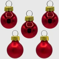 Weihnachtskugeln Rot Glas Ø2cm matt & glänzend - x  cm