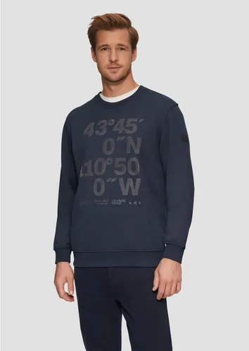 s.Oliver Sweatshirt Sweatshirt (1-tlg) Rundhals, Langarm, Logo, Rippbündchen