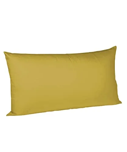 Fleuresse Colours Kissenbezug, Mako Satin, Oliv, 40 x 80 cm
