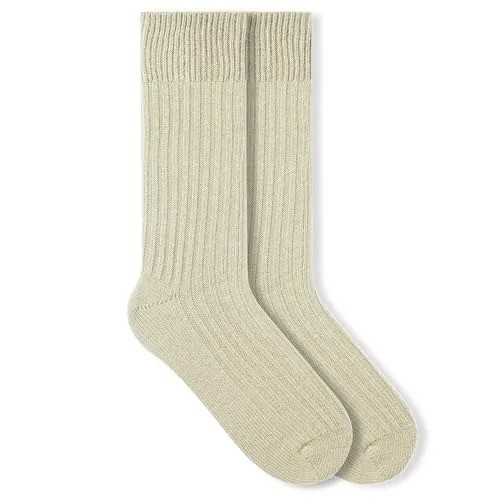 von Jungfeld Merino Wollsocken – Winter Thermosocken Damen & Herren, Unisex Wandersocken warm | 1 Paar (DE/NL/SE/PL, Numerisch, 41, 46, Regular, Regular, Ivory Cream)