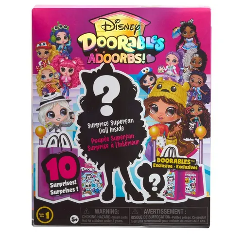 Disney Doorables ADOORBS Puppen - Sammelpuppen, 14 cm groß, mit 9 Gelenkpunkten und exklusivem Zubehör für Disney-Fans