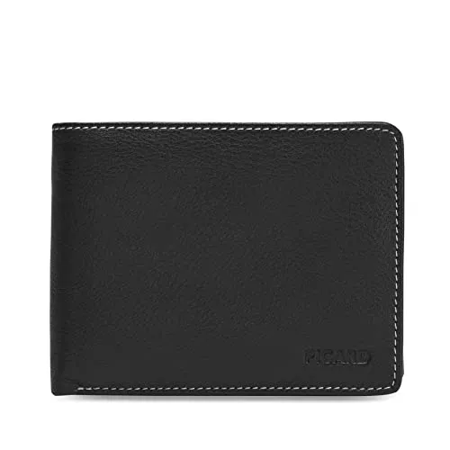 Picard Herren Portemonnaie DIEGO aus Rindsleder - Herren-Geldbörsen mit robustem Rindsleder, ideal für den Alltag. Acht Kartenfächer und vier Steckfächer bieten viel Platz. Handgemacht von PICARD Lederwaren.