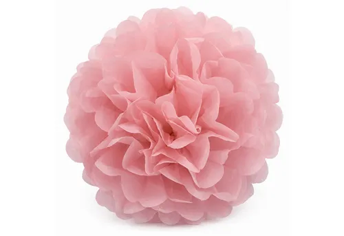 Creativery Pompon, Pompon 25cm Papier 1 Stück Altrosa von Creativery