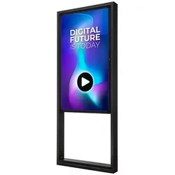 Digitale Outdoor Stele Design mit 55