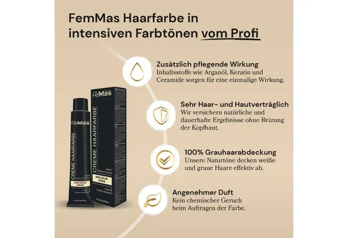 Femmas Premium Haarfarbe Femmas Hair Color, 1-tlg., Profi-Qualität