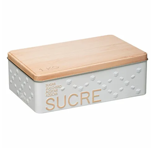 5five Simply Smart Zuckerdose Scandinave Nature, 1 kg, Weißblech