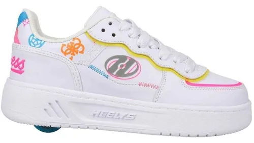 Heelys Sneaker Rezerve FN Guess - Sneaker mit integrierten Rollen für das coole Rollgefühl. Ideale Kombination aus Stil und Komfort in Weiß und Multi für Schule, Sport und Freizeit.