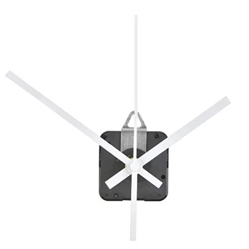 DODUOS 28 mm Langer Schaft Quarzuhrwerk Wanduhr Uhrwerk für DIY Wanduhr (weiß)