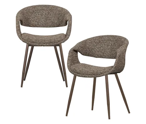 Tchibo Woood Esszimmerstuhl »Yossi« - Modern und Bequem mit Metallfuß - Der WOOOD Esszimmerstuhl »Yossi« aus robustem Metall und weichem Polyester bietet hohen Sitzkomfort. Ideal für stilvolle Esszimmer, Maße: 57x78x57 cm, max. Tragkraft 136 kg, in elegantem Kupfer-Braun.