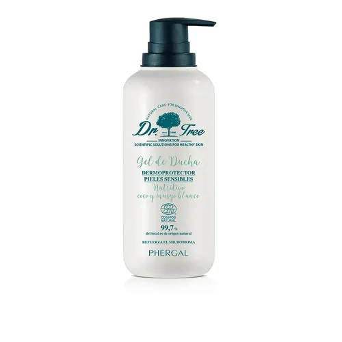 Dr. Tree Eco Nourishing Duschgel 500ml - Duschlotionen & Duschgels, feuchtigkeitsspendendes Duschgel für maximale Feuchtigkeitszufuhr, reduziert Rötungen und Juckreiz, ideal für alle Hauttypen.