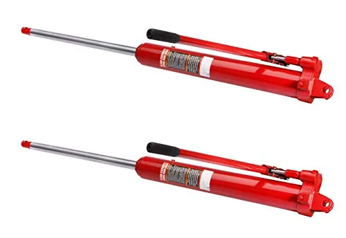 otgerlensker products 2 x Hydraulikzylinder 8t Hub 495mm mit Doppelpumpe