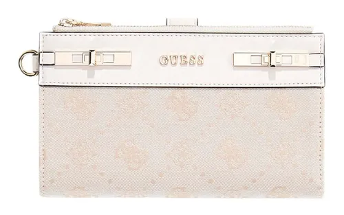 Guess Geldbörse SLG Double Zip Organizer in beige von GUESS