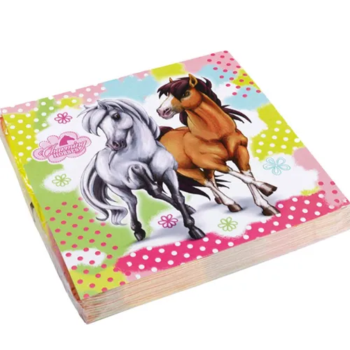 Servietten Kindergeburtstag Pferde 20 Stück Party-Zubehör