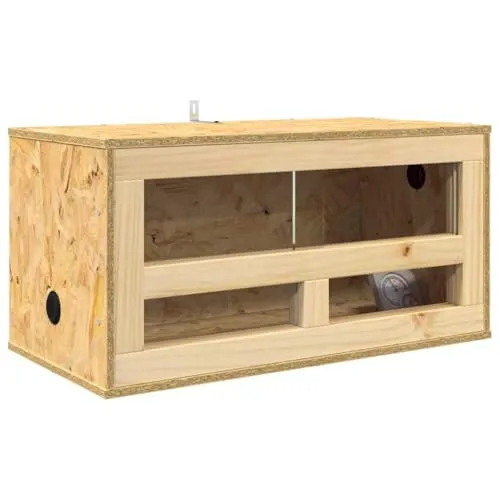 vidaXL Terrarium Braun 60 x 30 x 30 cm OSB, Hölzerner Tisch, Rechteckig, Rustikal, Langlebig, Ideal für Zuhause, für Esszimmer, Einzigartiges Design, Robuste Bauweise