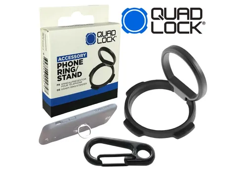 QUAD LOCK Handy System Ringhalter Ständer V2 - Praktischer Handyhalter für sicheren Halt und einfache Bedienung, ideal für unterwegs.