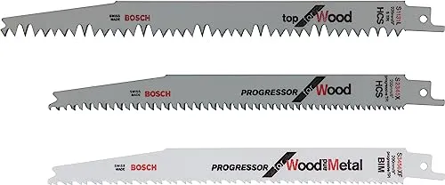 BOSCH 3-teiliges Säbelsägeblattset, 2609256797 von Bosch