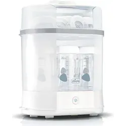 Chicco Modularer Dampfsterilisator 3 in 1 - Sterilisatoren: Effektiver Babyflaschen-Sterilisator, desinfiziert in nur 5 Minuten und beseitigt 99,9% der Keime – ideal für schnelle Hygiene ohne Chemie.