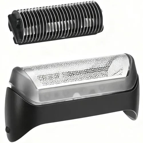 Poweka Ersatz Scherkopf 10B/20B – kompatibel mit Rasierer Serie 1 Modellen 190s-1, 170, 180, 190, 5728, 5729 sowie Cruzer3/4/5 – Ersatzklingen & Folie für Elektrorasierer