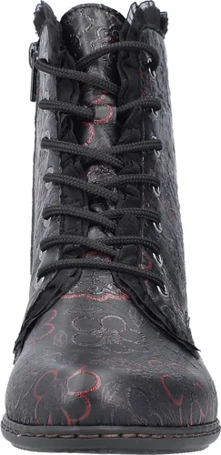 Rieker Damen Y0703 Schnürstiefel, Mehrfarbig, 42 EU - Wanderschuhe mit robustem Samtvelour-Futter, ideal für kalte Tage. Flexibel und schockabsorbierend für optimalen Tragekomfort.