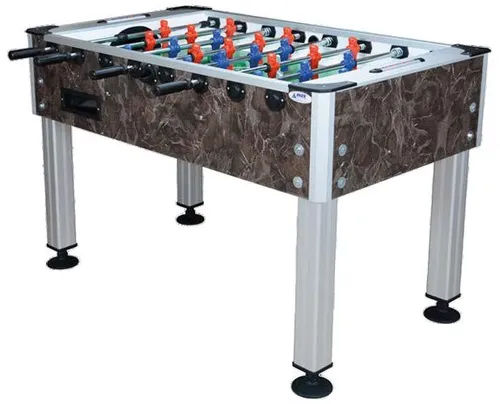 Tischfußball Tischkicker – Spielkicker für spannende Spiele - Profikicker aus robustem Holz und Aluminium, ideal für Familien. Mit Glasabdeckung und Standardfiguren – für unvergessliche Spielmomente! Maße: ca. 135 x 77 x 90 cm.