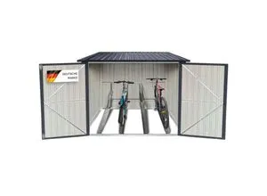 Albatros Premium Fahrradgarage – wetterfeste Metallgarage für bis zu 4 Fahrräder
