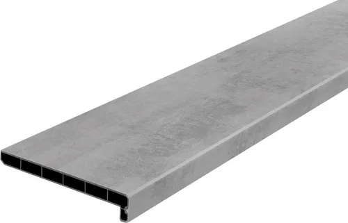 Lignodur Topline LD36 Innenfensterbank beton grau 250 mm inkl. Seitenabschlüsse 500 mm