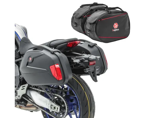 Set SC22 Motorrad Koffer + Seitenkoffer Innentaschen Bagtecs - Gepäckträger mit praktischen Innentaschen für optimale Organisation und einfachen Zugriff auf Ihre Sachen während der Fahrt.