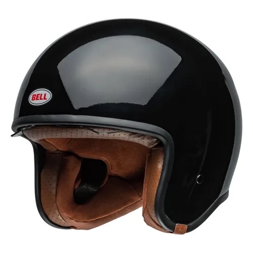 Bell TX 501 Solid Jethelm - Schwarz - L - Motorradhelm mit modernem Design, Multi-Density EPS-Innenschale und integrierter Sonnenblende für optimalen Komfort und Sicherheit. Ideal für stilbewusste Fahrer in der Stadt und auf der offenen Straße.