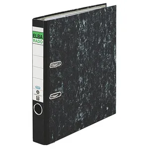 ELBA rado Wolkenmarmor Ordner schwarz marmoriert Karton 5,0 cm DIN A4, 1 St.