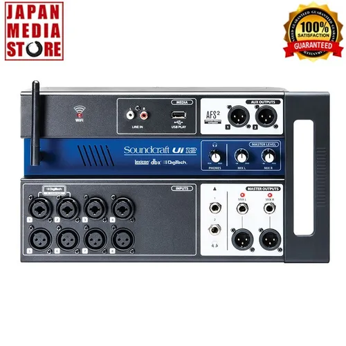 Soundcraft Ui12 Digital Mixer 12-Kanal Ferngesteuertes Mischpult NEU