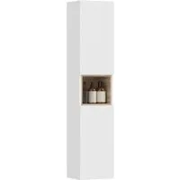 HOMCOM Badkommode mit Soft-Close-Türen und offenem Regal