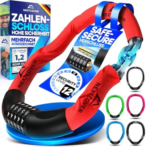 Produktbild Nextcover Kettenschloss mit Zahlencode