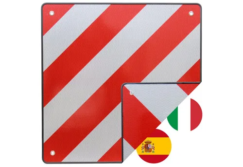 TRUTZHOLM Warnschild Warntafel 50 x 50 cm - Hinweisschild in rot-weiß, wetterbeständig und robust, ideal für Caravan-Nutzer mit 2 in 1 Funktion.