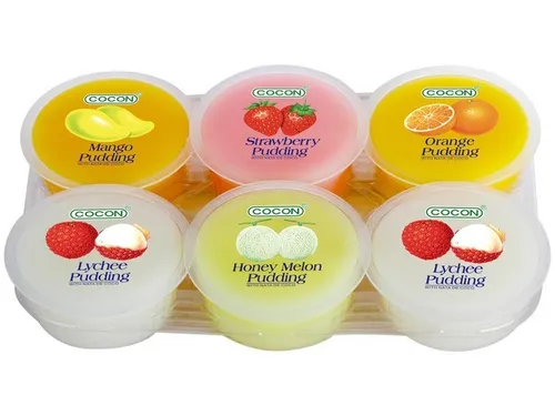 80g Cocon Brand Pudding Nata Decoco Pudding Süßspeise 5 Geschmacksrichtungen 6 x
