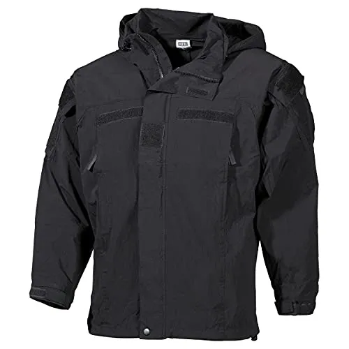MFH Herren US Soft Shell Jacke Level 5 Schwarz Größe M