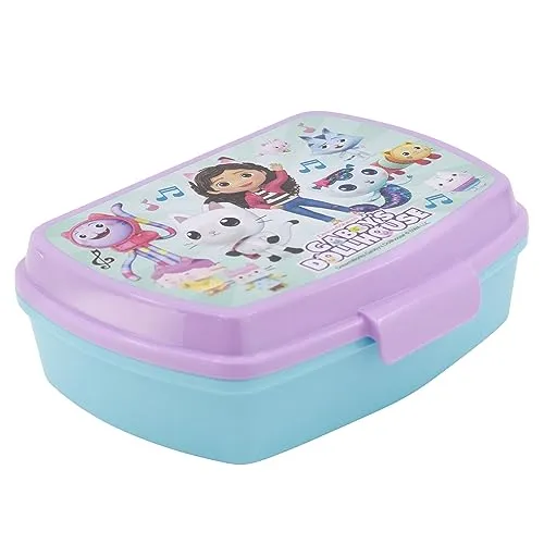 Stor Gabby's Dollhouse Lunchbox, rechteckig, für Kinder, hellrosa, Estándar, Casual