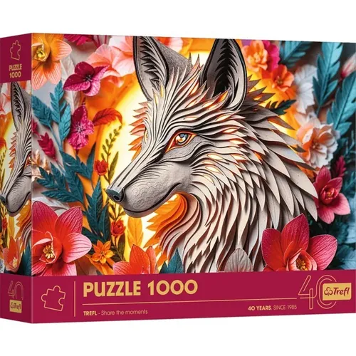 Puzzle 1000 elements 40 anniversary Paper Art Wolf Trefl 5900511400410