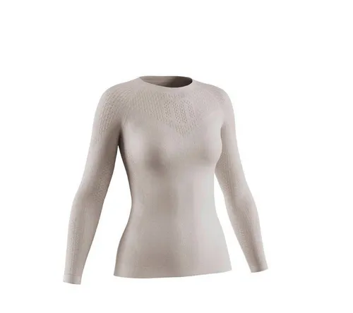 Bauerfeind Funktionsshirt COMPRESSION SHIRT LONG SLEEVE grau XL - Sportliches Kompressionsshirt aus 90% Polyamid für optimale Unterstützung und Bewegungsfreiheit, ideal für Sport und Training.