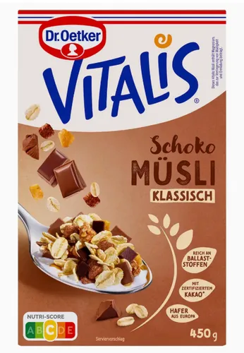Oetker Vitalis Schoko Müsli klassisch 450 g von Dr. Oetker