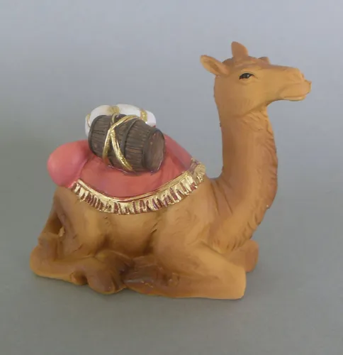 Kamel liegend 7 cm hoch für Krippenfiguren Größe 9 cm - 10 cm
