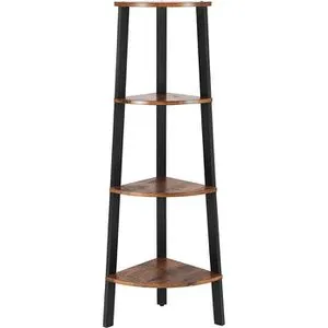 VASAGLE Eckregal LLS34X, 4-Ebenen Bücherregal von VASAGLE