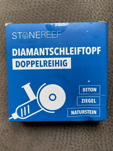 STONE REEF Diamant Topfscheibe [125 x 22,2 x 20] Diamantschleifer Trennscheibe