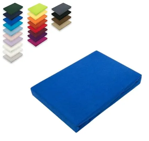 EXKLUSIV HEIMTEXTIL Microfaser Spannbettlaken 140-160 x 200 cm - Spannbetttücher aus 100% Polyester mit Rundumgummizug für perfekten Sitz, Öko-Tex zertifiziert und pflegeleicht bis 60°C. Ideal für eine faltenfreie Schlafoberfläche.